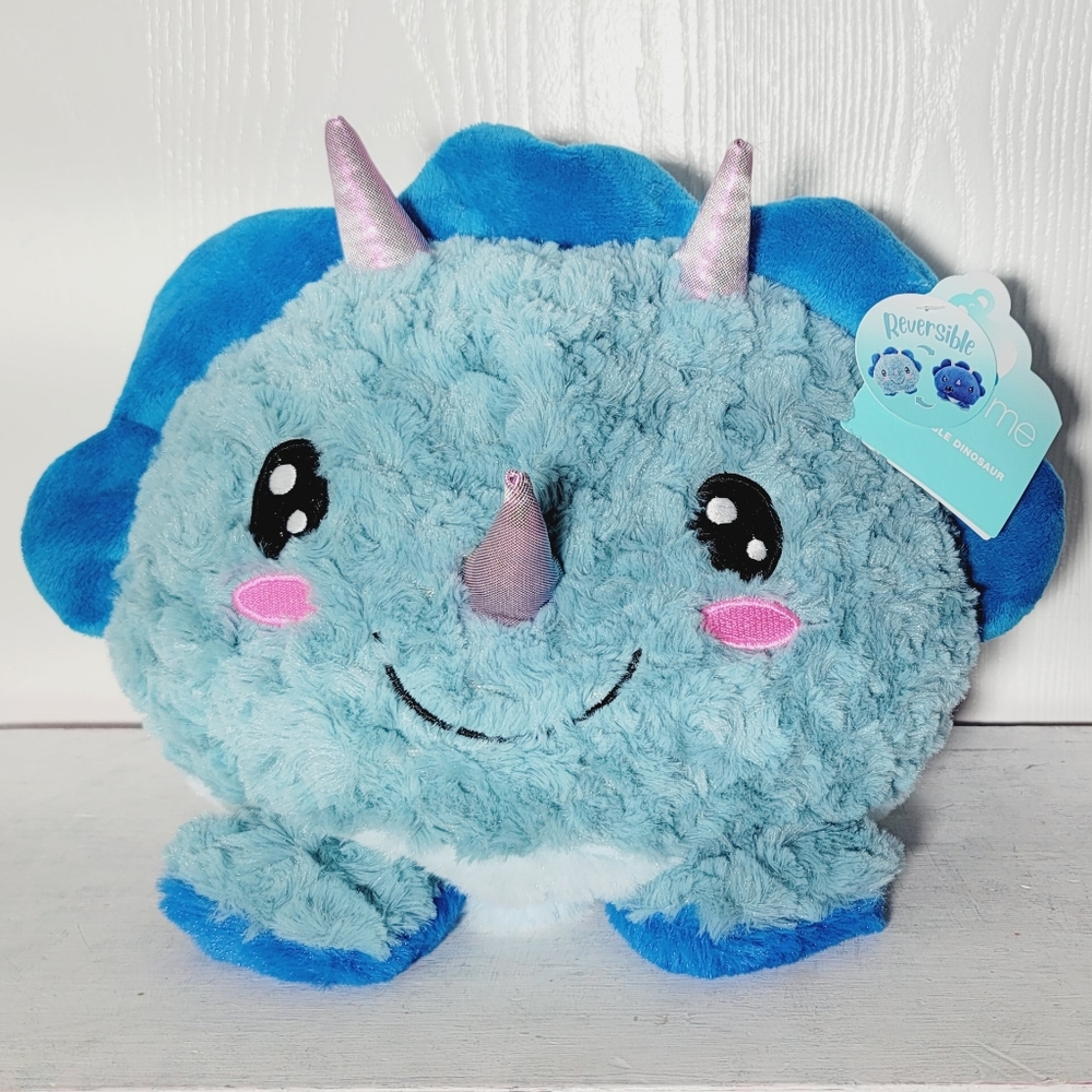 NEW Reversible Dinosaur Plush (Donnie)